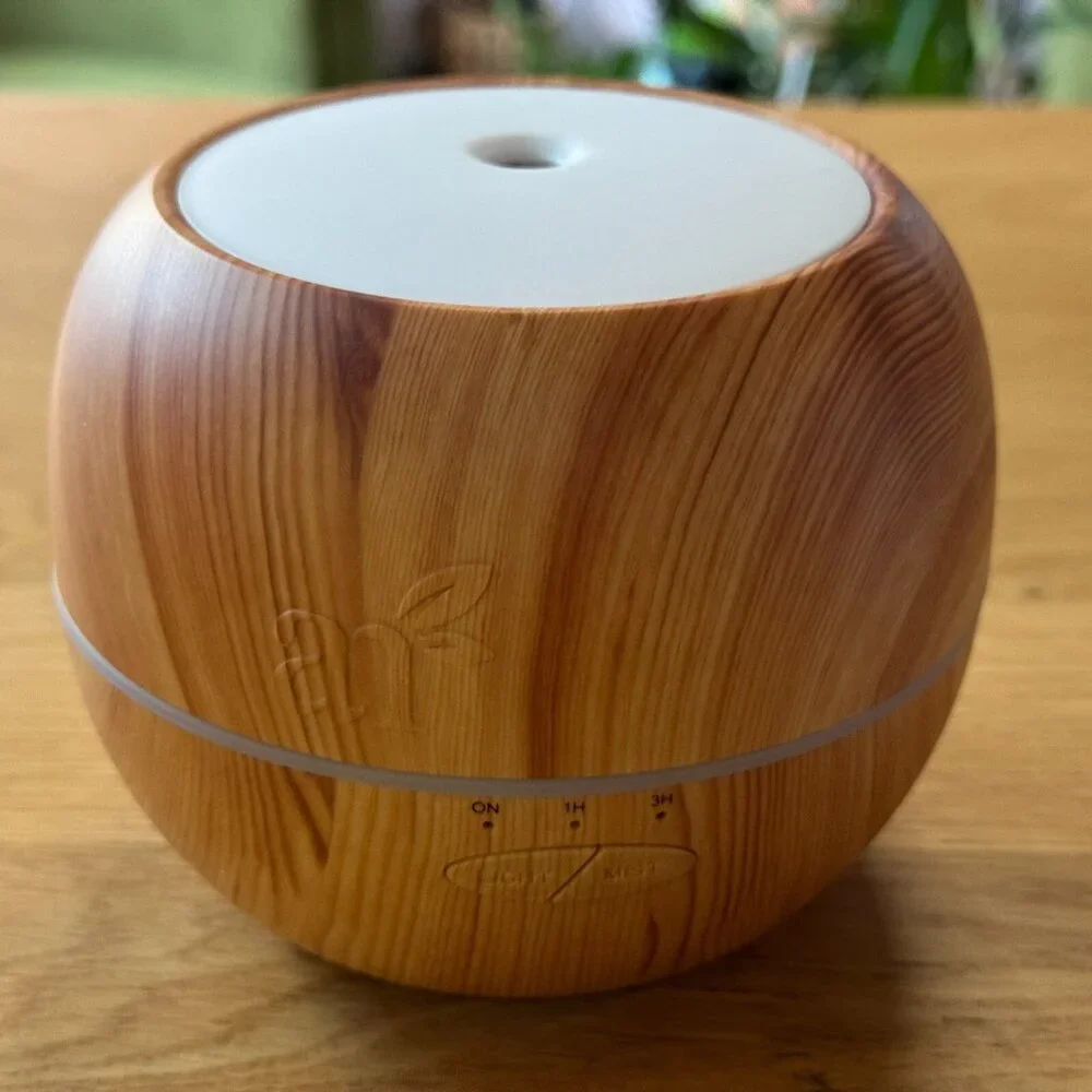 artnaturals Aroma Oil Diffuser Ultrasonic Humidifier 150 ML Tank, Wood Grain